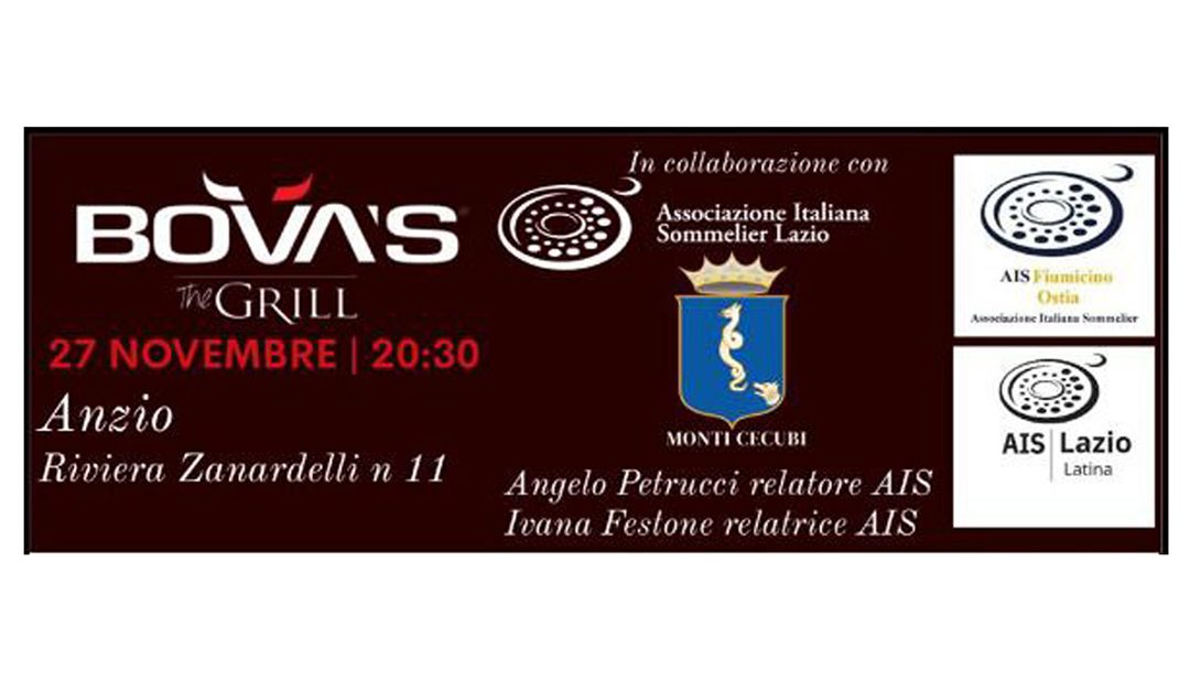 Degustazione vini con cena ad Anzio